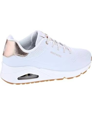 SKECHERS UNO SHIMMER AWAY DAMEN-SNEAKER BLANCO
