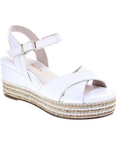 TAMARIS SANDALIAS DE CUÑA TAMARIS MODELO 28001 PARA MUJER EN BLANCO BLANCO