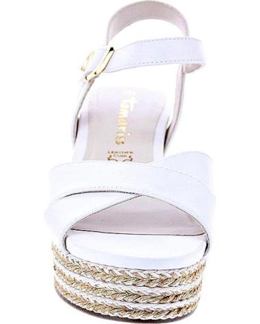 TAMARIS SANDALIAS DE CUÑA TAMARIS MODELO 28001 PARA MUJER EN BLANCO BLANCO