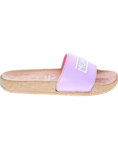 CHANCLAS MUNICH FLAT SLIDER PARA MUJER VERDE AGUA