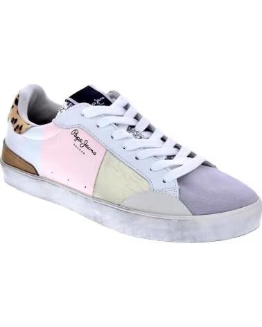 PEPE JEANS LANE SWEET W DAMEN SNEAKER IN HELLROSA LIGHT NUDE PINK