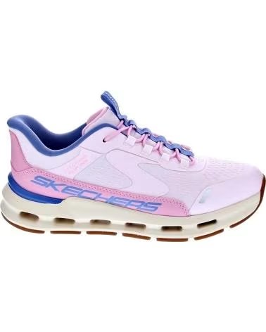 SKECHERS GLIDE STEP DAMEN SNEAKER ROSA BLANCO