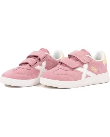 MUNICH Zapatillas Mini Barru 18 en rosa para ninos unisex BLANCO