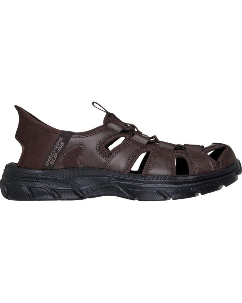 SKECHERS ZAPATOS ZAPATOS HOMBRE SANDALIAS MODELO REVOLTED VARTAN COLO MARRóN