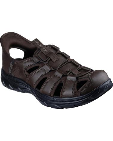 SKECHERS ZAPATOS ZAPATOS HOMBRE SANDALIAS MODELO REVOLTED VARTAN COLO MARRóN