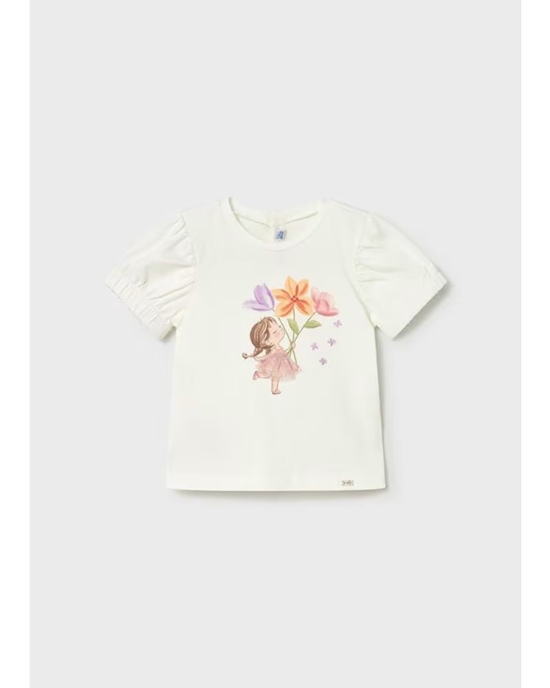 MAYORAL CAMISETA ESTAMPADA MAYORAL PARA MENINA BEGE BEIG