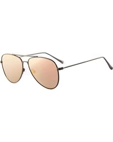 GUESS GUESS AVIATOR SUNGLASSES METAL GOLD PINK LENSES