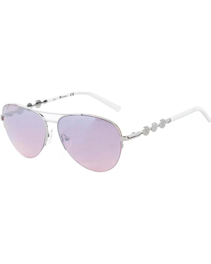 GUESS GUESS GG1199S-10U AVIATOR SUNGLASSES GRADIENT PURPLE LENS