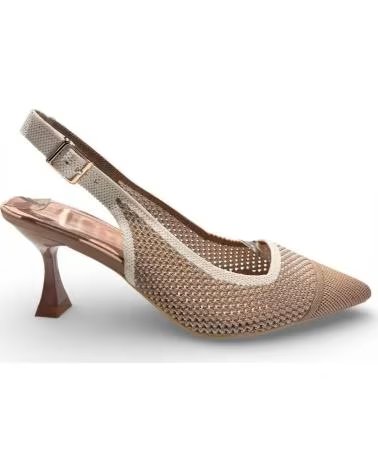 TIMBOS SANDALO ELEGANTE DA DONNA TIMBOS, TACCO A SPILLO, RETE METALLIZZATA MARRóN