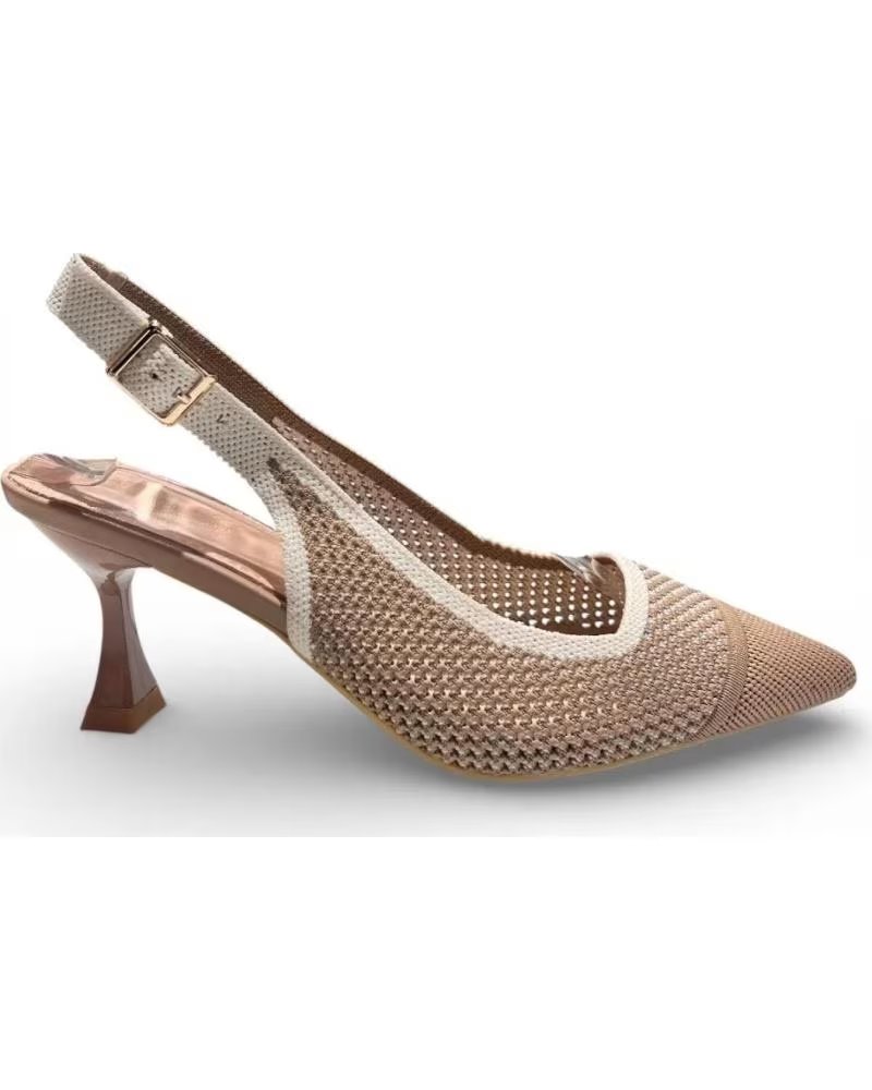 TIMBOS SANDALO ELEGANTE DA DONNA TIMBOS, TACCO A SPILLO, RETE METALLIZZATA MARRóN