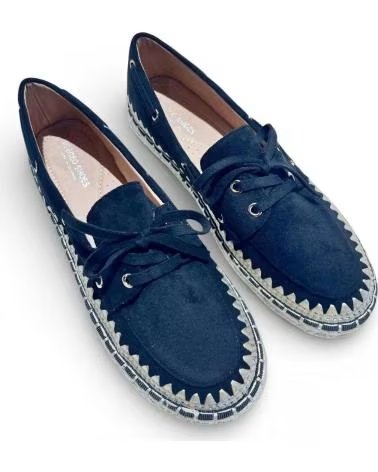 TIMBOS MOCASSINS DE ESPARTO TIMBO FEMININO PRETO NEGRO