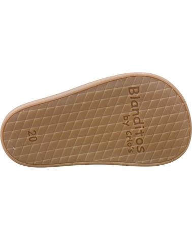 CRIOS CANGREJERAS DE PIEL PARA NIÑA COLOR BEIGE BEIGE