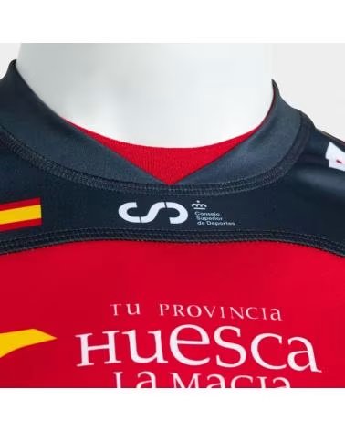 JOMA CAMISETA OFICIAL JOMA SELECCIÓN ESPAÑOLA DE FÚTBOL 23/24 - ROJA/NEGRA ROJO AMANECER - NEGRO ECLIPSE