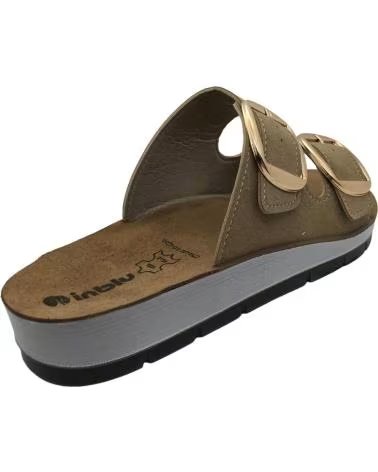 INBLU SANDALO INBLU DONNA CP000061 FIBBIE DORATE ECOPELLE ARENA