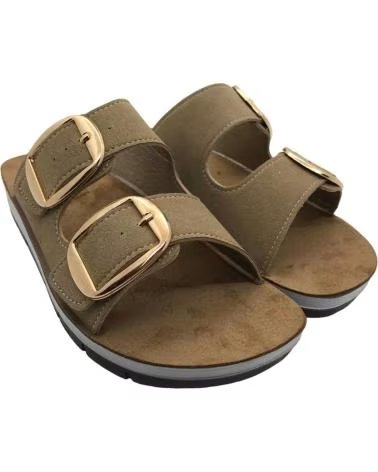 INBLU SANDALO INBLU DONNA CP000061 FIBBIE DORATE ECOPELLE ARENA