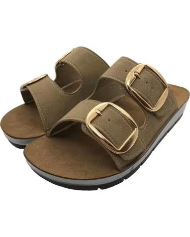 INBLU SANDALO INBLU DONNA CP000061 FIBBIE DORATE ECOPELLE ARENA