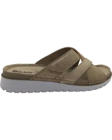 INBLU SANDÁLIAS RASTEIRINHAS FEMININAS INBLU ESTILO CHINELO CN000057 PLATINA PLATINO