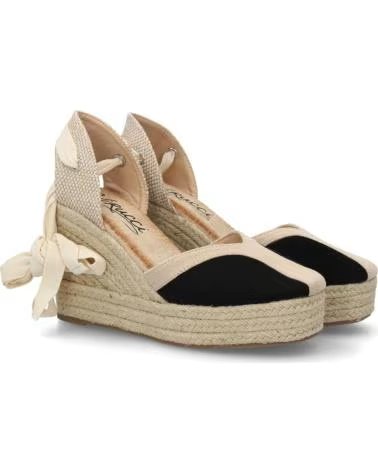 SPORT3PUNTO0 ESPADRILLES ANABELA COM LAÇO PRETO VARIOS COLORES