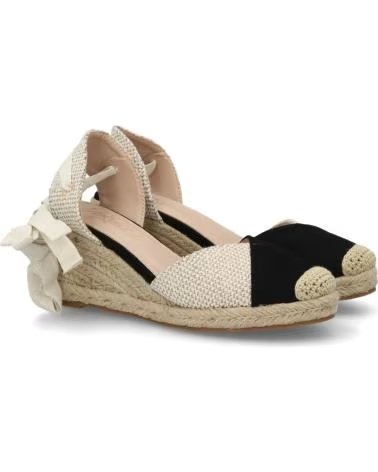 SPORT3PUNTO0 ESPADRILHAS DE CUNHA COM AMARRAÇÃO NO TORNOZELO E BIQUEIRA BICOLOR VARIOS COLORES