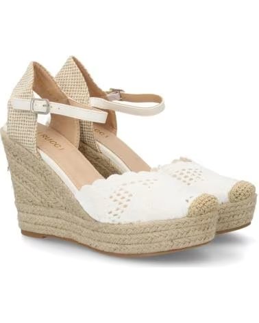 SPORT3PUNTO0 ESPADRILHAS DE CUNHA COM ALÇA NO TORNOZELO E DETALHE DE RENDA VARIOS COLORES