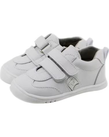 PIRUFIN ZAPATILLAS DEPORTIVAS PIRUFLEX CON DOBLE VELCRO PARA NIÑO BLANCO BLANCO