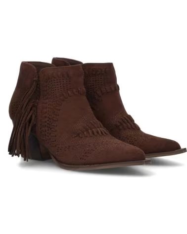 SPORT3PUNTO0 WILDLEDER-STIEFELETTEN MIT FRANSEN FÜR DAMEN VARIOS COLORES