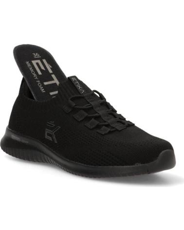ETIKA ZAPATILLAS DEPORTIVAS MUJER 50017 NEGRO
