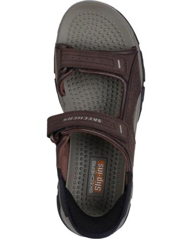 SKECHERS SANDALIAS HOMBRE 205289 CHOC MARRON