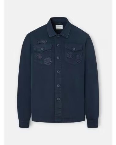 SILBON CAMICIA DI JEANS BLU NAVY SILBON AZUL