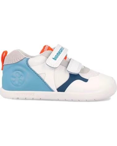 BIOMECANICS ZAPATILLAS BAREFOOT BLANCAS PARA PRIMEROS PASOS DE NINO 2621 BLANCO-AZUL