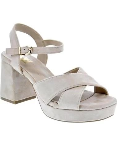SANDALIAS DE PLATAFORMA CON TIRAS CRUZADAS XTI BEIGE