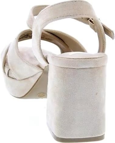SANDALIAS DE PLATAFORMA CON TIRAS CRUZADAS XTI BEIGE
