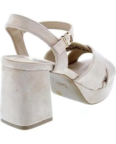 SANDALIAS DE PLATAFORMA CON TIRAS CRUZADAS XTI BEIGE