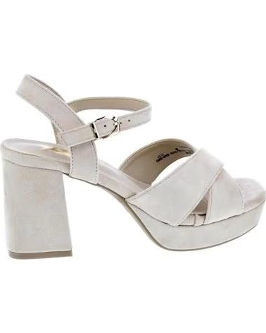 SANDALIAS DE PLATAFORMA CON TIRAS CRUZADAS XTI BEIGE