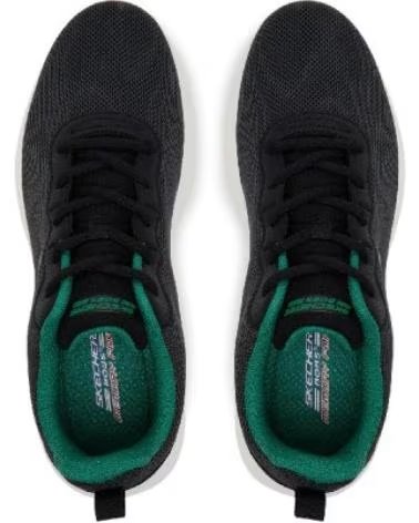 SKECHERS ZAPATILLAS 118109BLK EN NEGRO PARA HOMBRE BLACK MESH