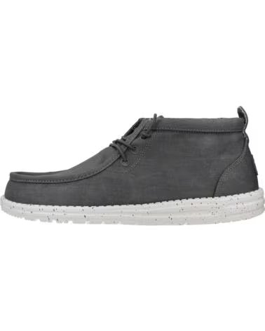 HEY DUDE TÊNIS MASCULINO WALLY MID CANVAS CINZA GREY