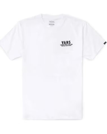 VANS OFF THE WALL CAMISETA DE MANGA CORTA VANS VN000KB9WHT1 EN BLANCO PARA HOM WHITE