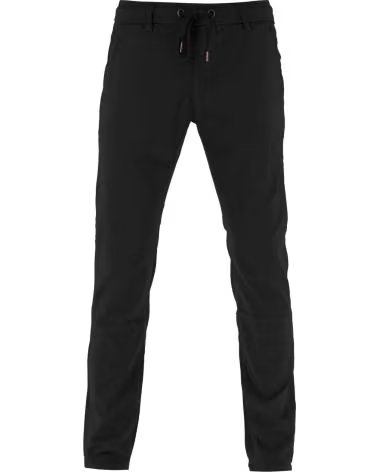 REELL PANTALONI CHINO NERI NEGRO