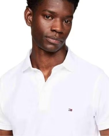 TOMMY HILFIGER POLO DE MANGA CORTA PARA HOMBRE TOMMY HILFIGER BLANCO