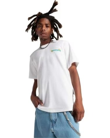 CONVERSE CONVERSE KURZARMSHIRT FÜR HERREN MIT ZITRONENPRINT BLANCO
