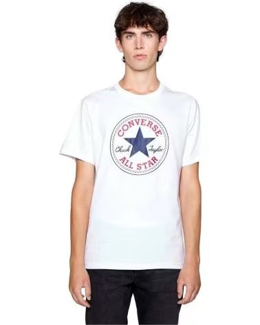 CAMISETA CONVERSE ALL STAR LOGO MANGA CORTA UNISEX BLANCO