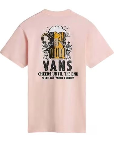 VANS OFF THE WALL VANS OFF THE WALL KURZARMSHIRT FÜR HERREN ROSA ROSA
