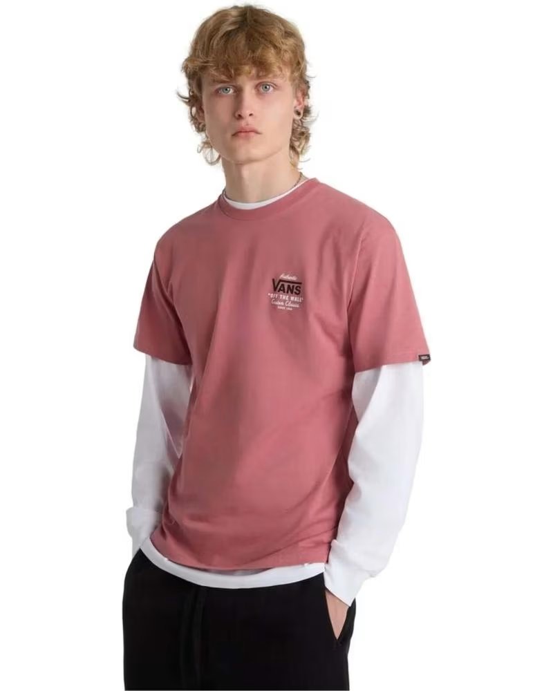VANS OFF THE WALL CAMISETA VANS "OFF THE WALL" MANGA CURTA MASCULINA ROSA