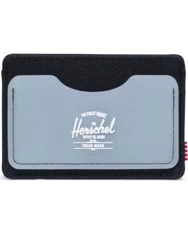 HERSCHEL PORTAFOGLIO HERSCHEL CARTER PER UNISEX, NERO E GRIGIO MULTICOLOR
