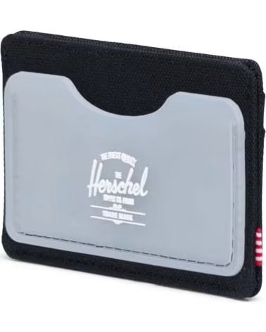 HERSCHEL CARTEIRA HERSCHEL CARTER PARA UNISSEX, PRETO E CINZA MULTICOLOR