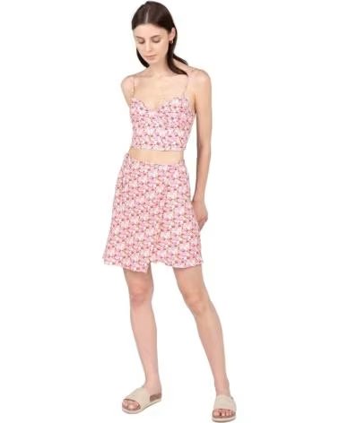 24COLOURS TOP CORTO DE TIRANTES CON ESTAMPADO FLORAL PARA MUJER ROSA