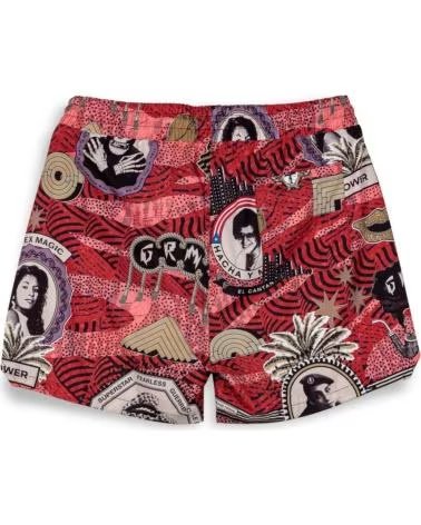 GRIMEY CUECA DE BANHO GRIMEY VERMELHA ESTAMPADA PARA HOMEM ROJO