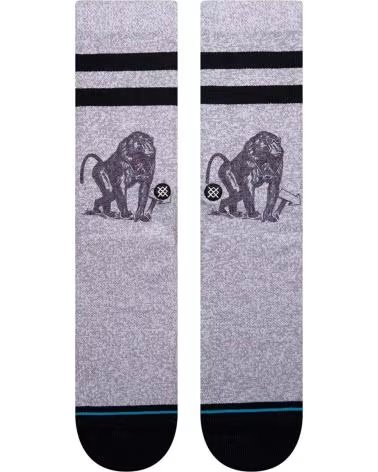 STANCE STANCE GRAUE UNISEX-SOCKEN MIT AFFEN-AUFDRUCK MULTICOLOR