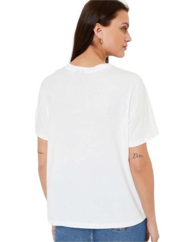PIECES CAMISETA ESTAMPADA DISEÑO ONDAS Y SOL BLANCO