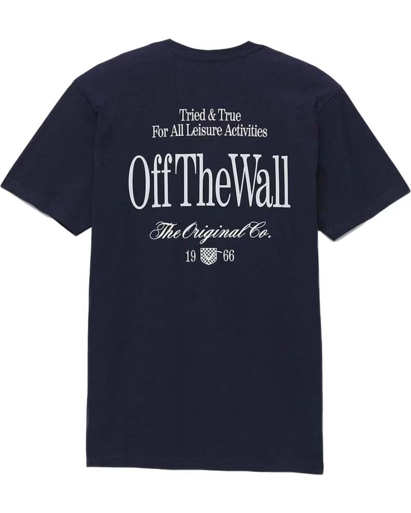 VANS OFF THE WALL CAMISETA VANS "OFF THE WALL" MANGA CURTA MASCULINA AZUL MARINHO AZUL